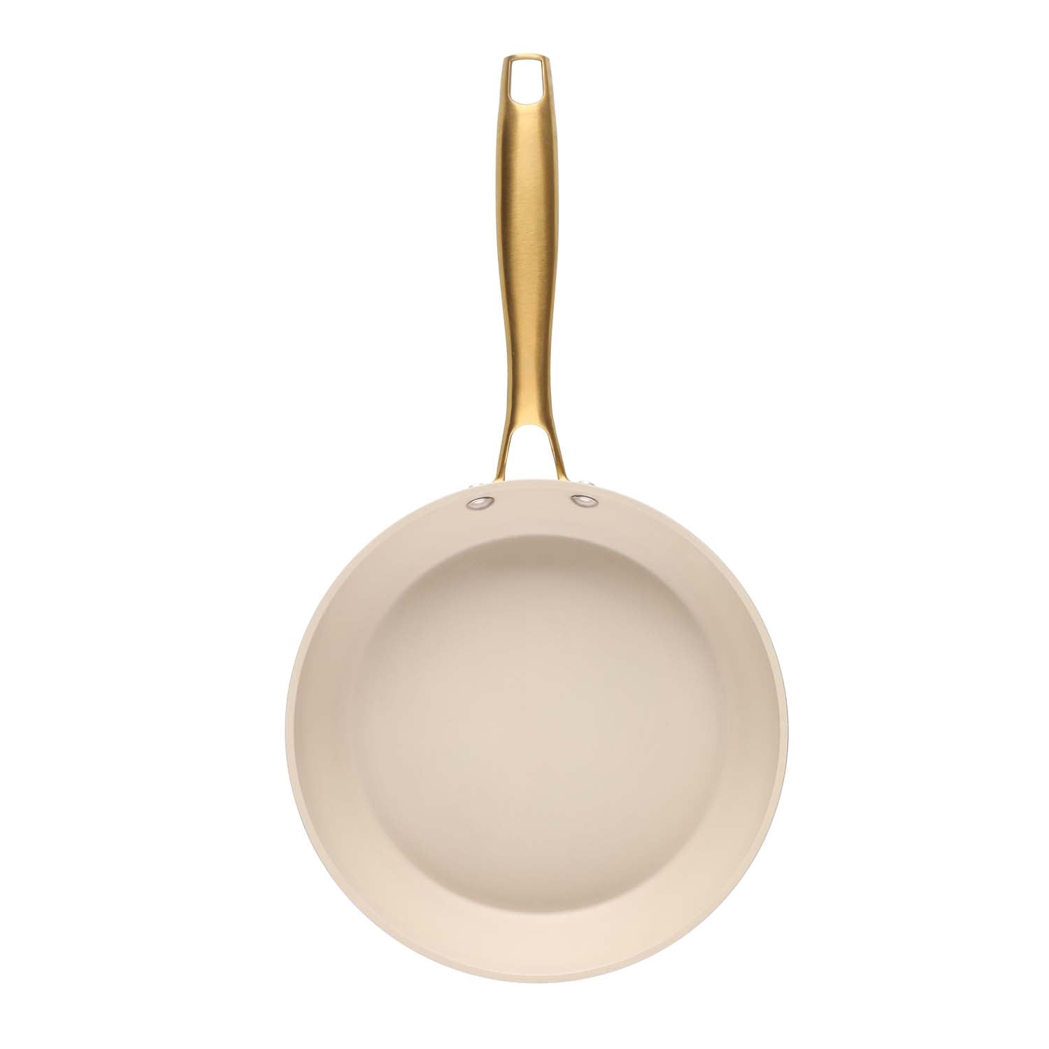 Frying Pan, 24 cm, Beige, Ceramic Coating, 1.5 L Capacity
