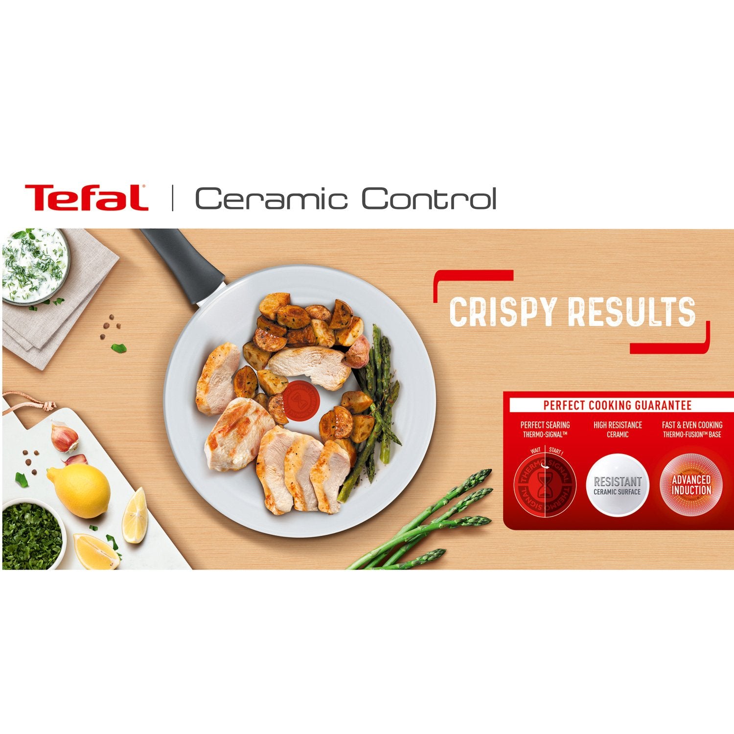 Frying pan 28cm Ceramic control