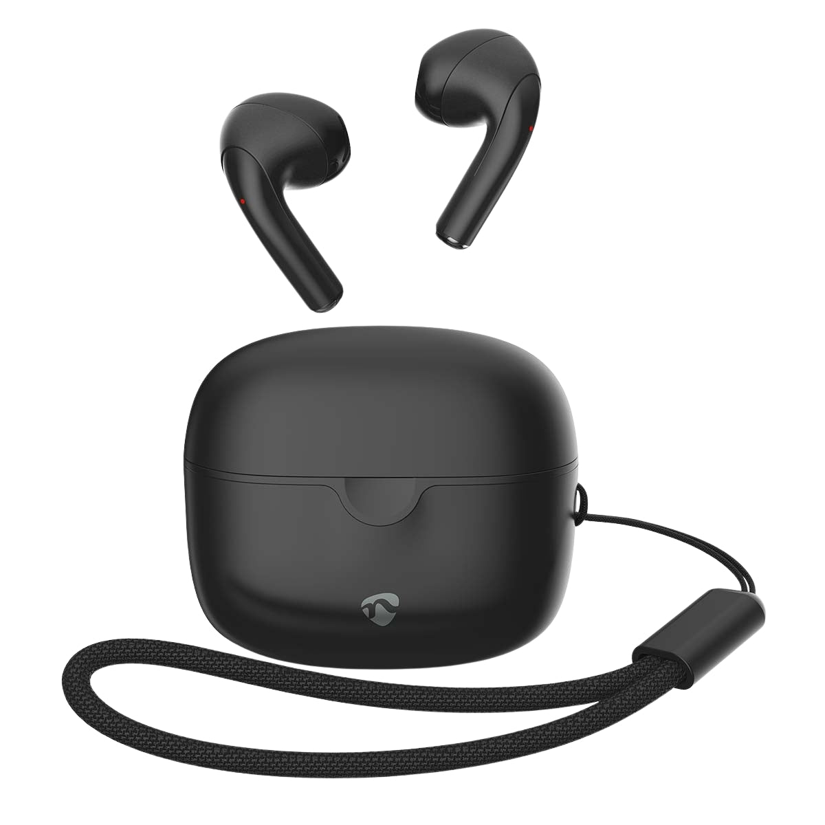 Fully Wireless Earphones | Bluetooth® | Maximum battery play time: 16 hrs | Touch Control | Charging case | Wireless charging case | Built-in microphone | Voice control support | Black