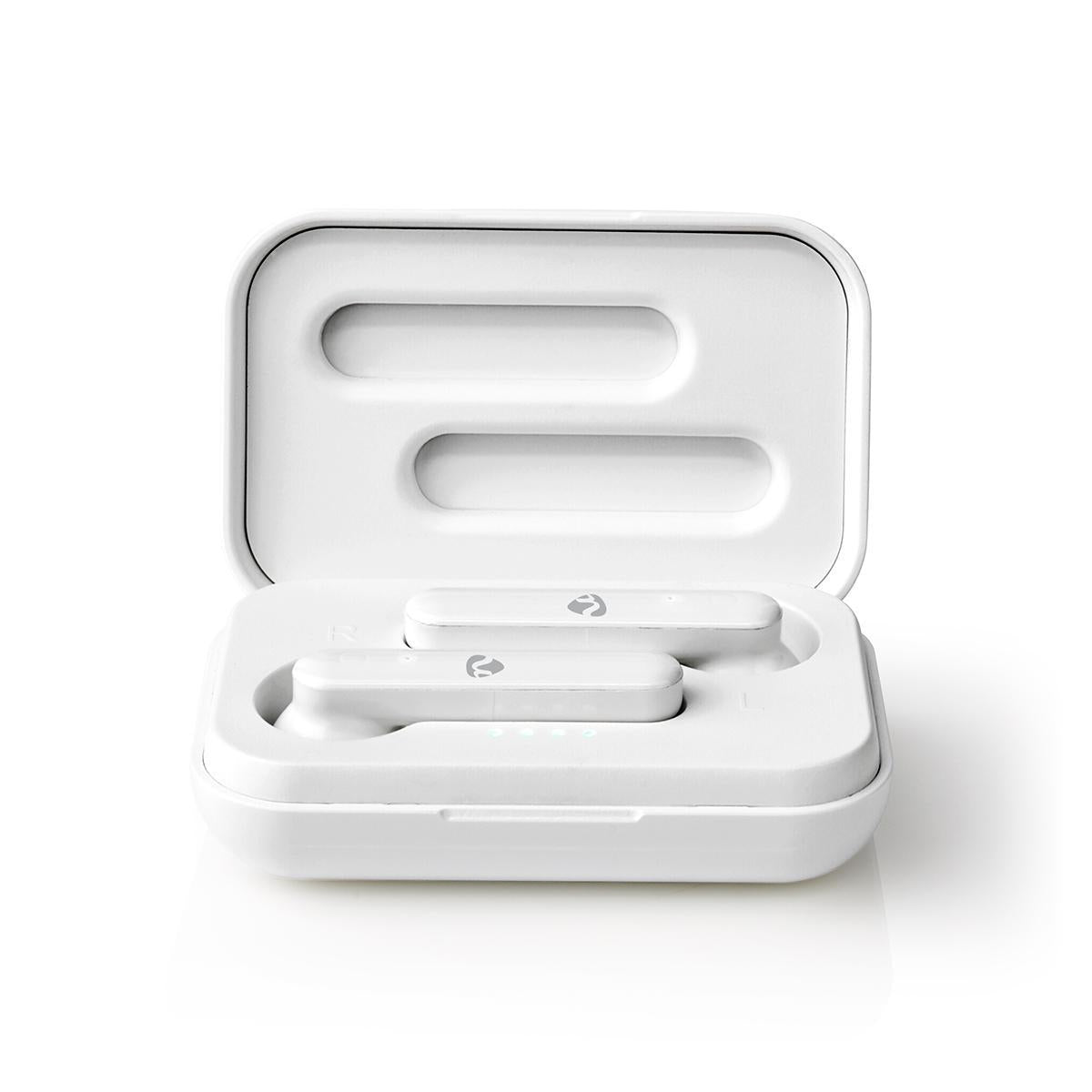 Fully Wireless Headphones | Bluetooth® | Maximum battery life: 2.5 hours | Press Control | Battery cover | Built-in microphone | Support for voice control | White