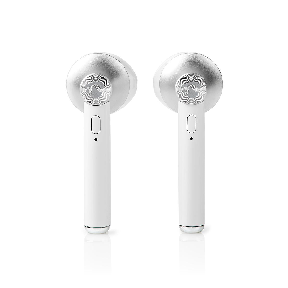Fully Wireless Headphones | Bluetooth® | Maximum battery life: 2.5 hours | Press Control | Battery cover | Built-in microphone | Support for voice control | White