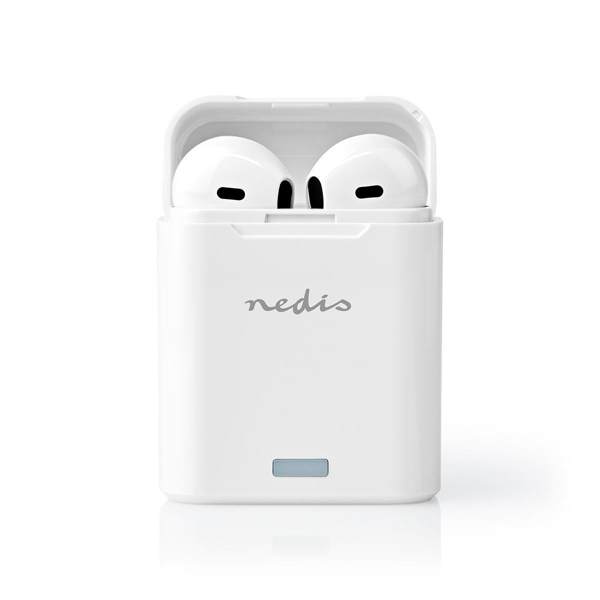 Fully Wireless Headphones | Bluetooth® | Maximum battery life: 2.5 hours | Press Control | Battery cover | Built-in microphone | Support for voice control | White