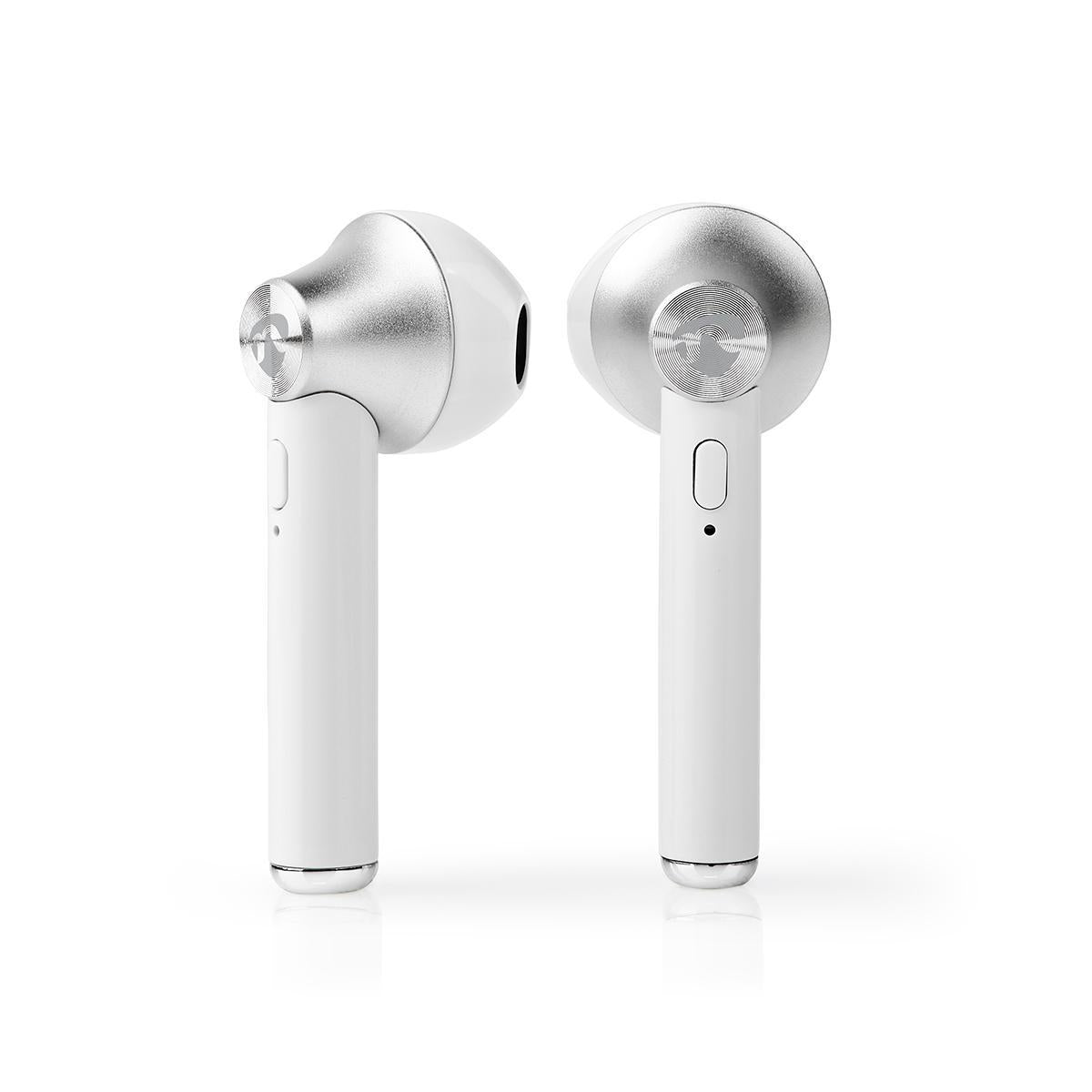 Fully Wireless Headphones | Bluetooth® | Maximum battery life: 2.5 hours | Press Control | Battery cover | Built-in microphone | Support for voice control | White