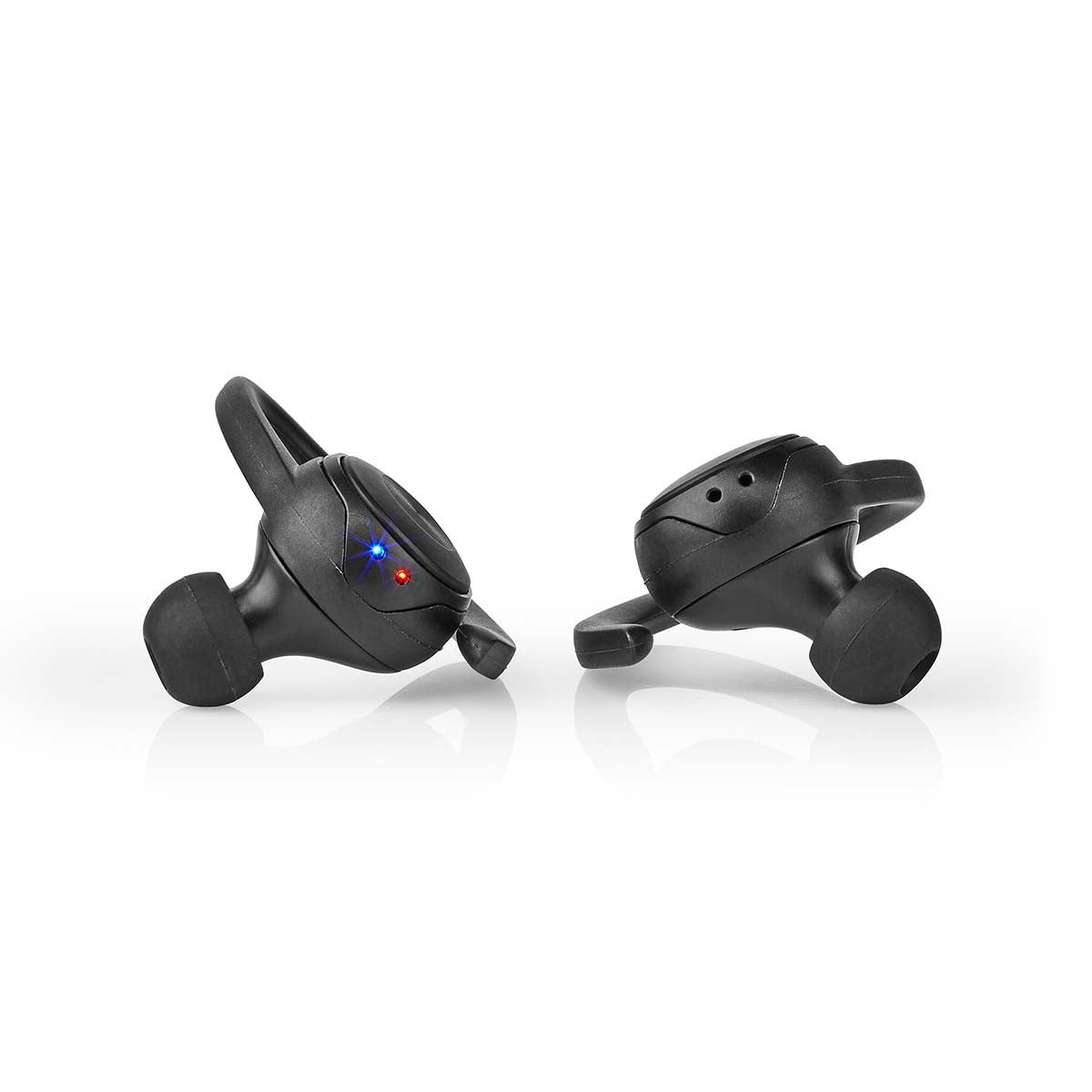 Fully Wireless Headphones | Bluetooth® | Maximum battery life: 4 hours | Press Control | Battery cover | Built-in microphone | Support for voice control | Ears hook | Black