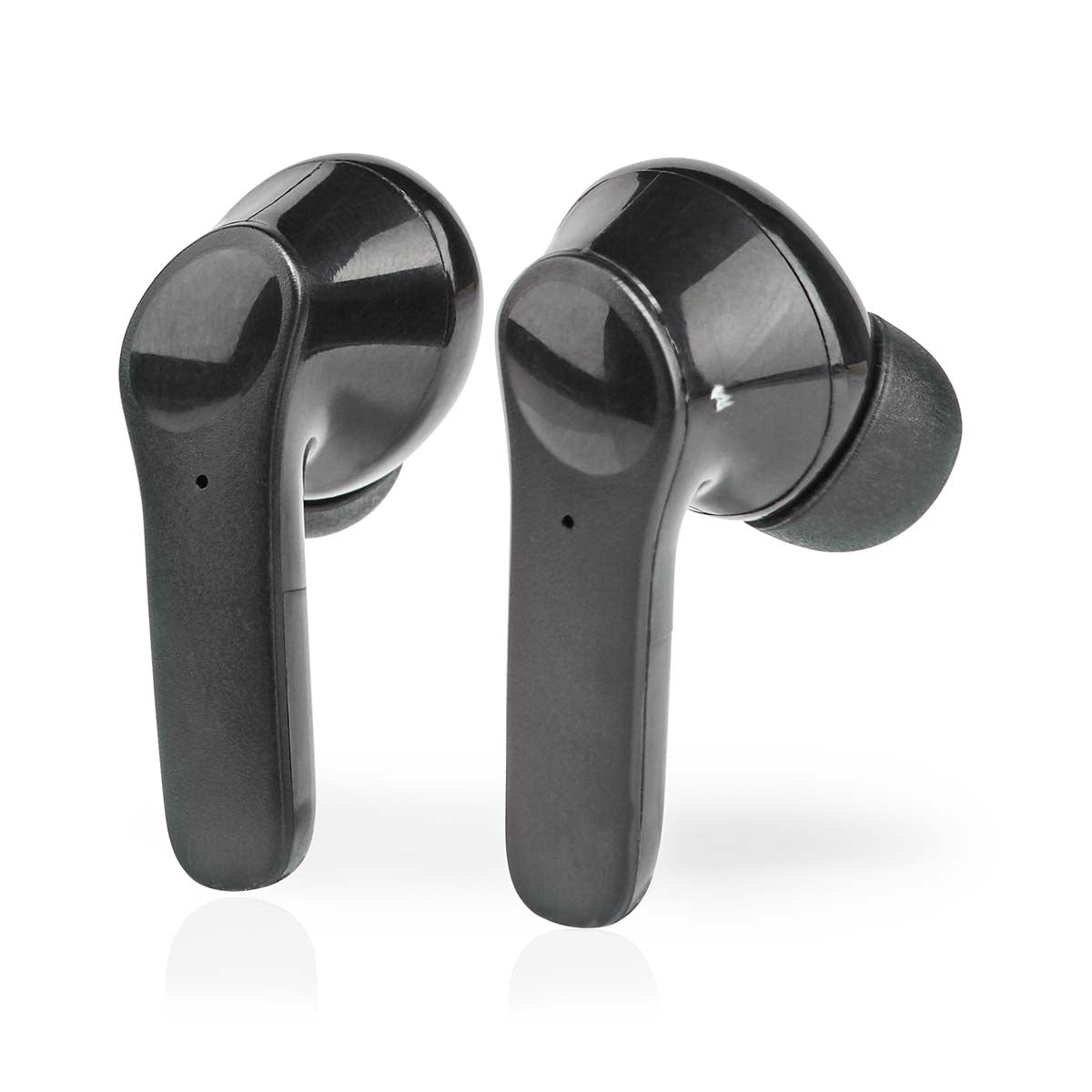 Fully Wireless Headphones | Bluetooth® | Maximum battery life: 5 hours | Press Control | Battery cover | Built-in microphone | Support for voice control | Noise reduction | Black