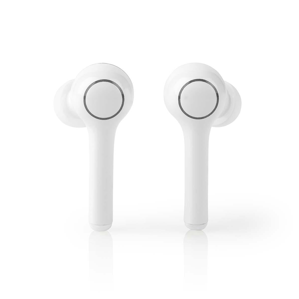 Fully Wireless Headphones | Bluetooth® | Maximum battery life: 6 hours | Press Control | Battery cover | Built-in microphone | Support for voice control | White