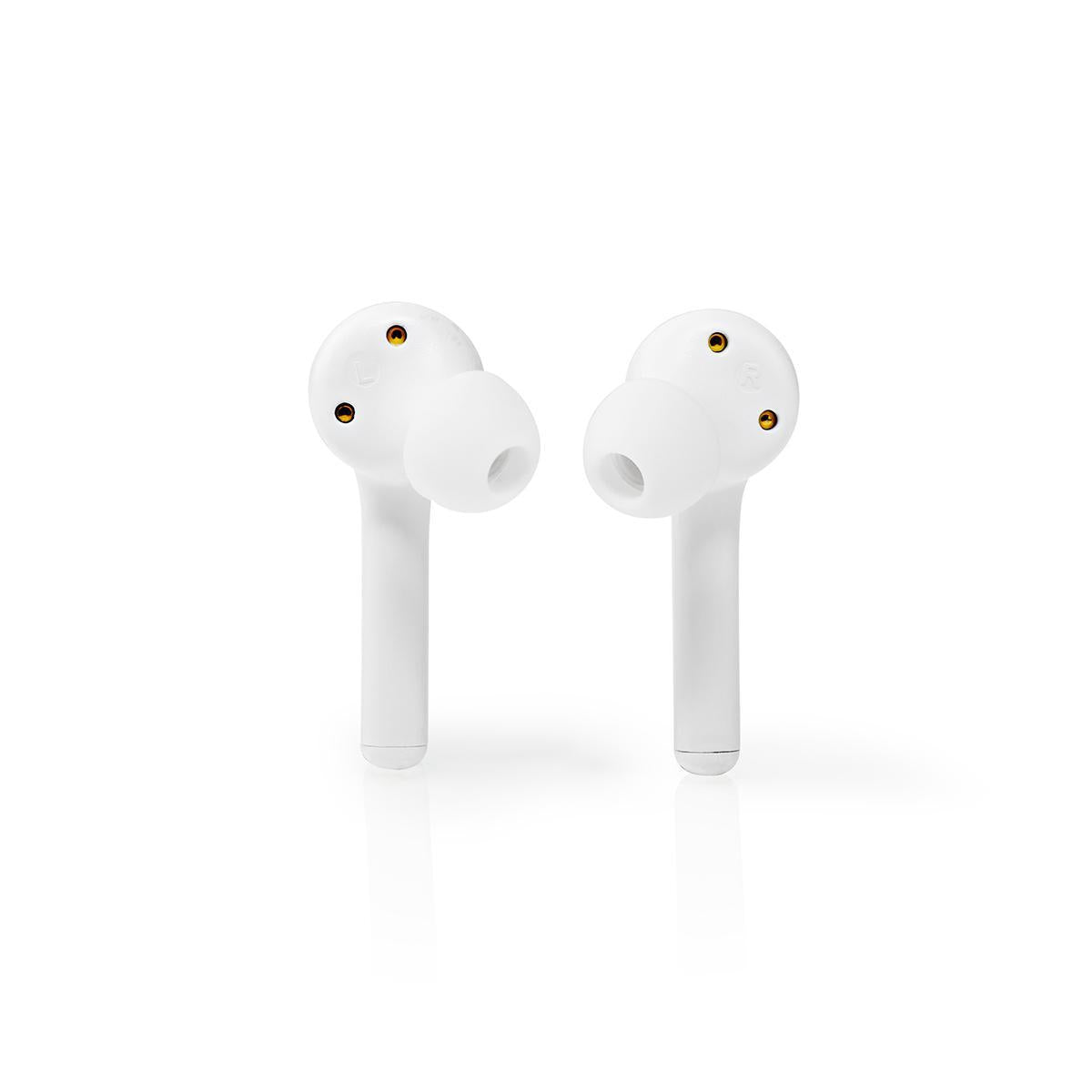 Fully Wireless Headphones | Bluetooth® | Maximum battery life: 6 hours | Press Control | Battery cover | Built-in microphone | Support for voice control | White