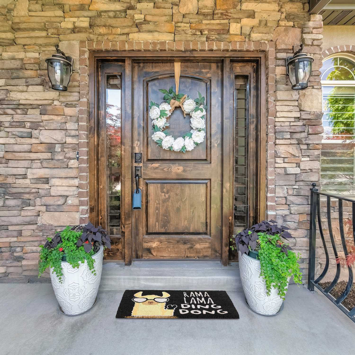 Funny Llama Coir Doormat – Indoor/Outdoor Use