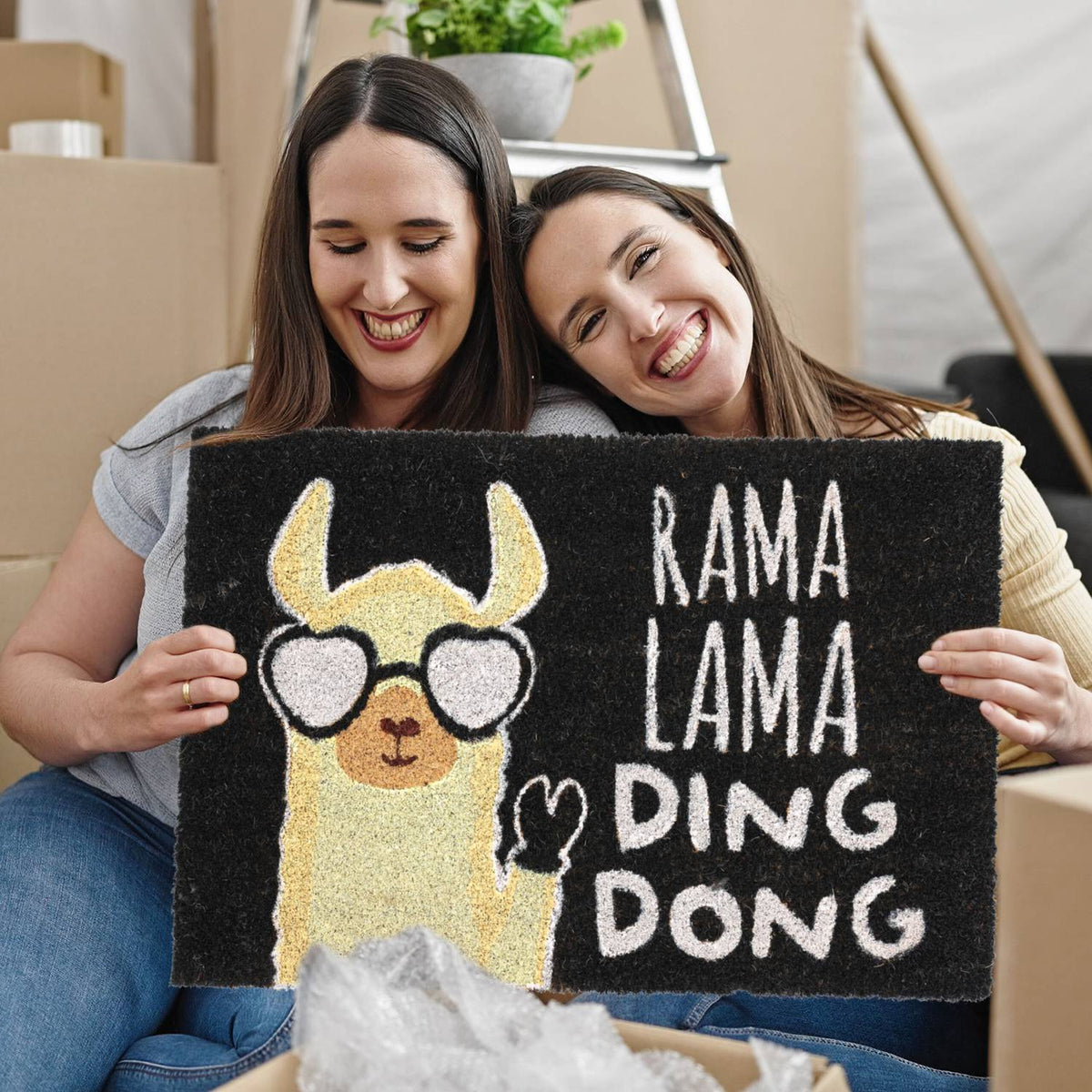 Funny Llama Coir Doormat – Indoor/Outdoor Use