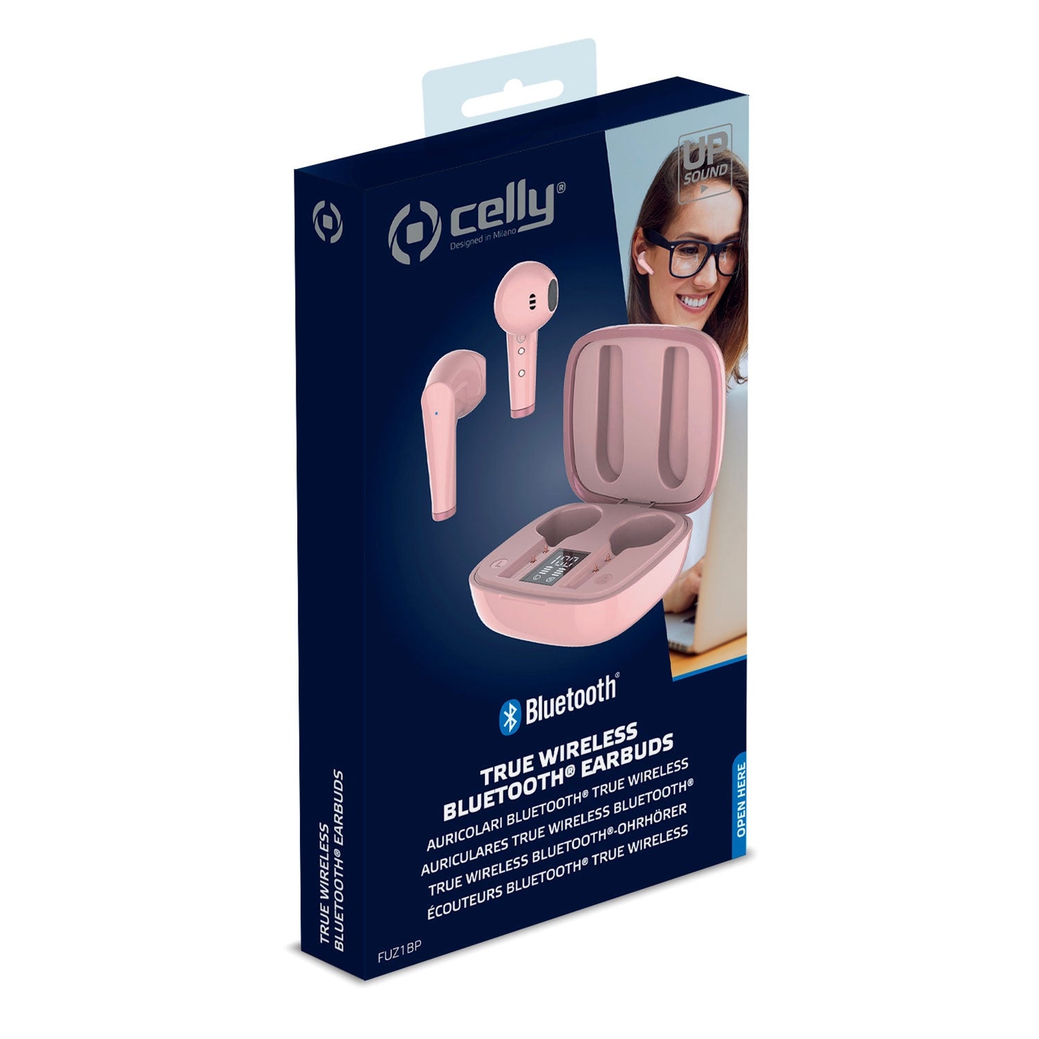 Fuz1 True Wireless Headset Drop Pink