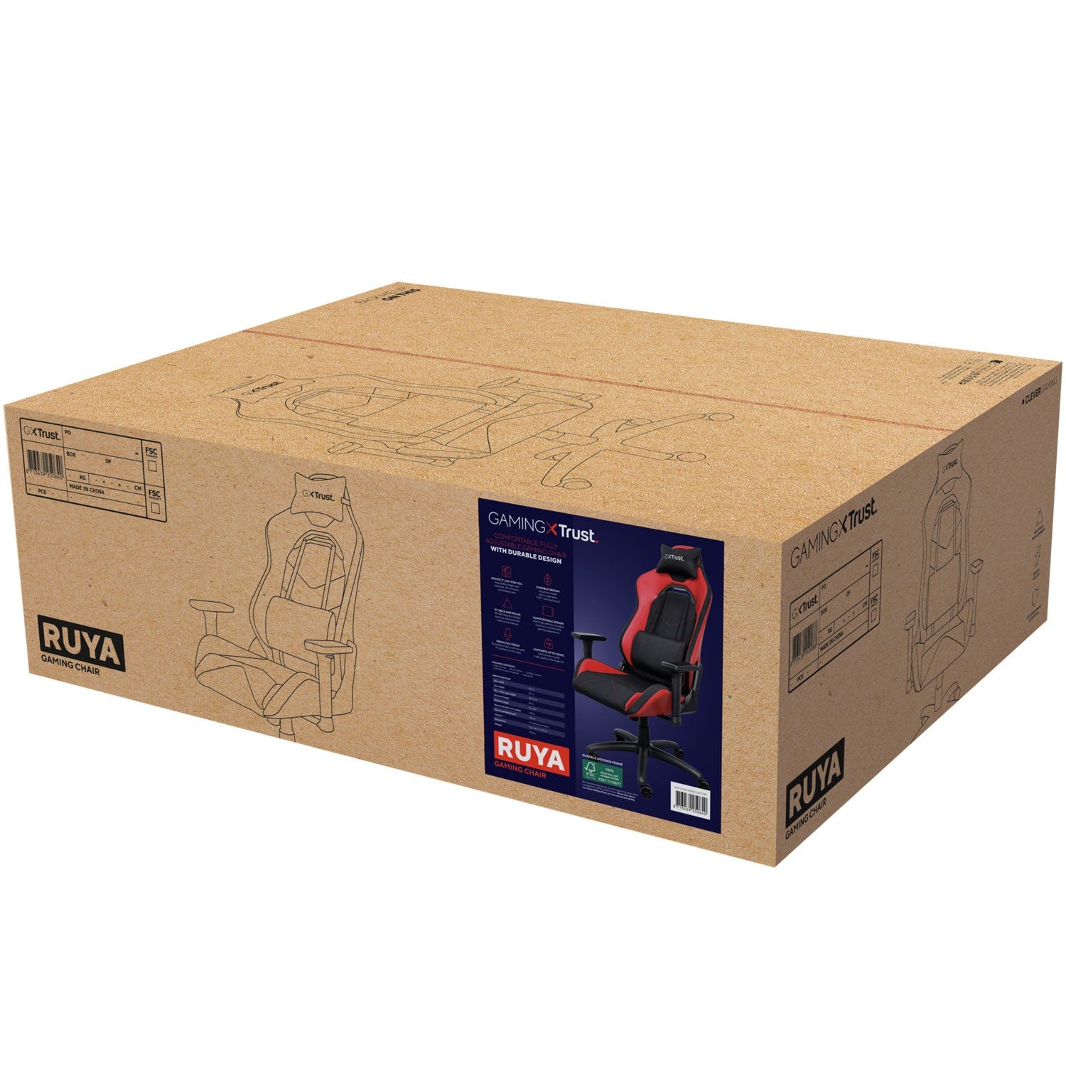GXT 714R Ruya Gaming Chair Red