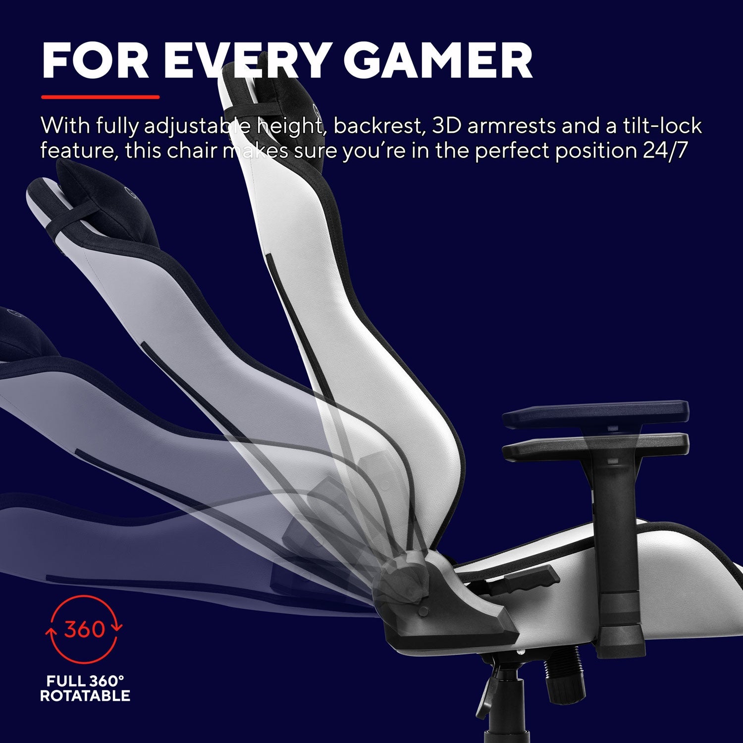 GXT 714W Ruya Gaming Chair White