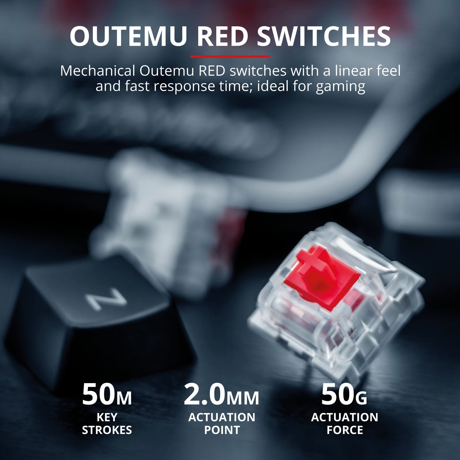 GXT 863 Mazz Mechanical keyboard Nordic