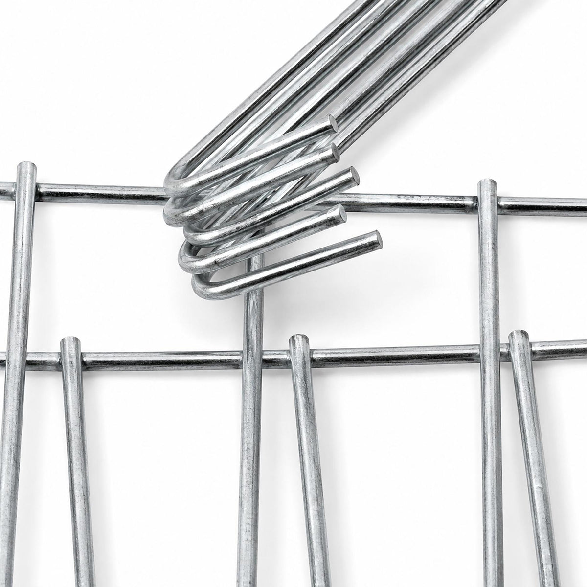 Galvanised Gabion Basket, 200x30x100 cm, 3 Compartments