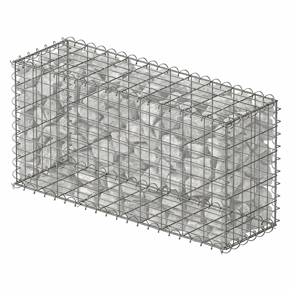 Galvanised Steel Gabion Basket 100x50x30 cm