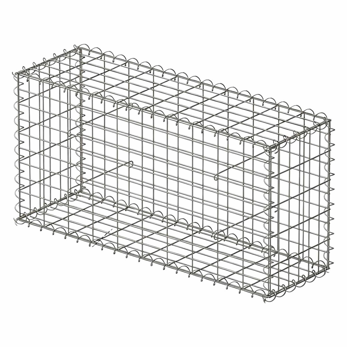 Galvanised Steel Gabion Basket 100x50x30 cm