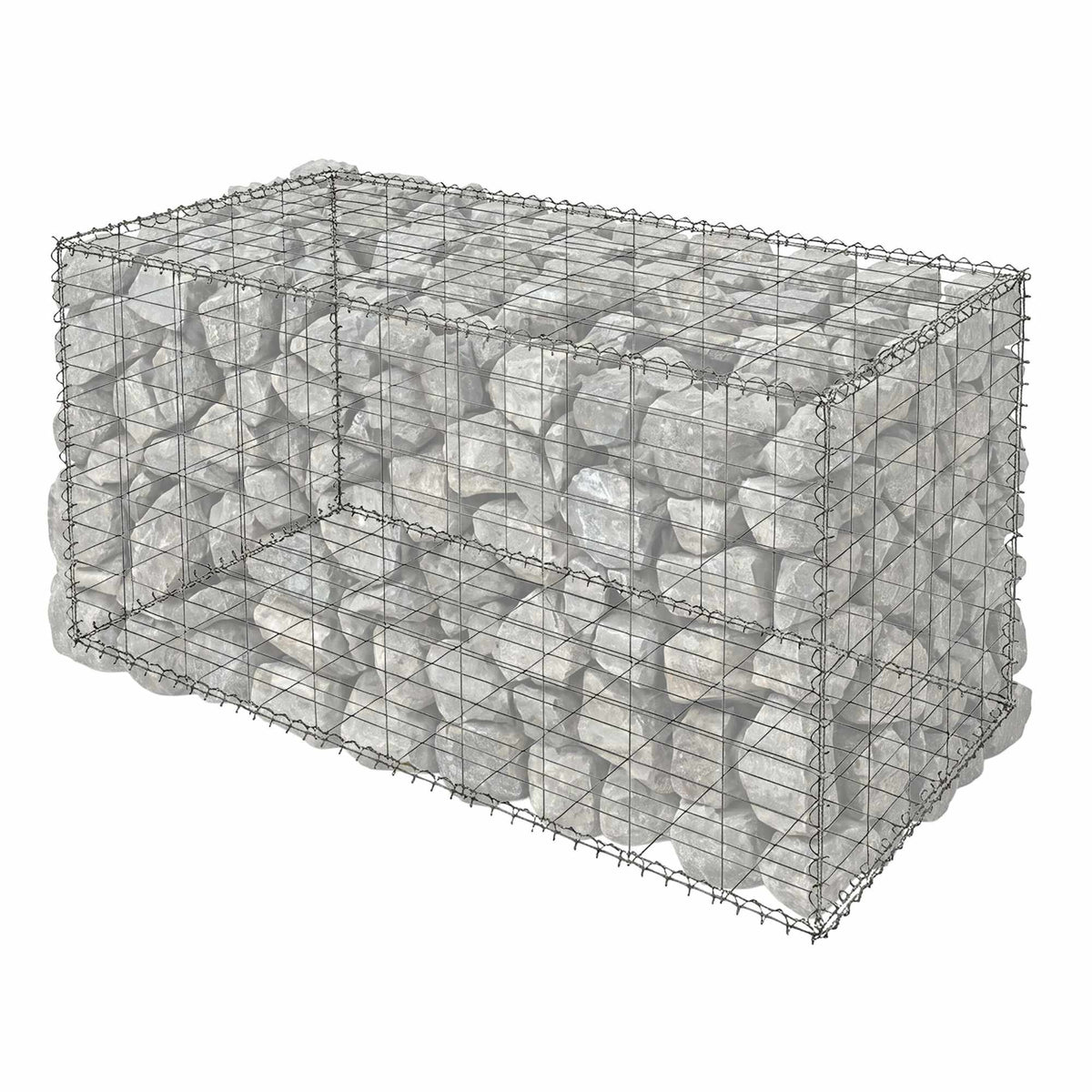 Galvanised Steel Gabion Basket, 100x50x50 cm