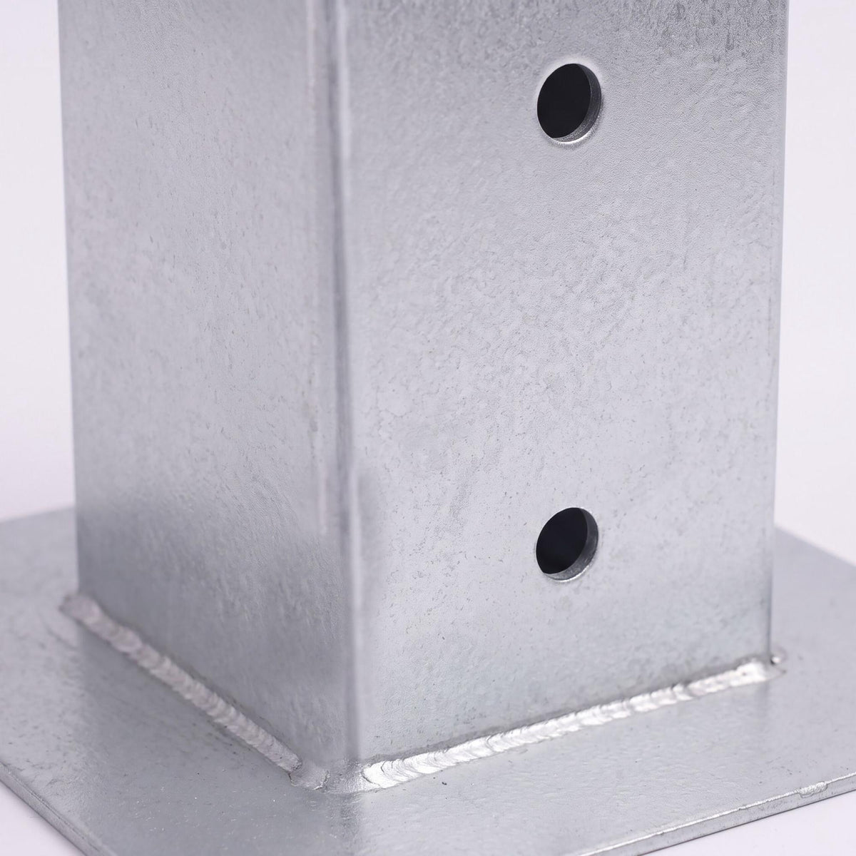 Galvanised Steel Post Supports, 4pc Set – 70x70 mm