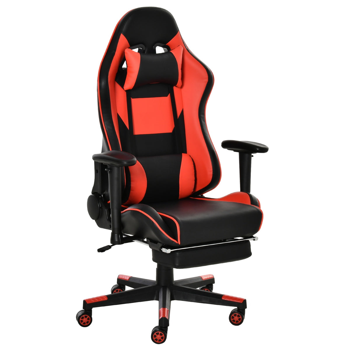Gaming Chair, Office Chair, Desk Chair, With Footrest, Rocking & Reclining Function, Ergonomic, 72X121-130Cm