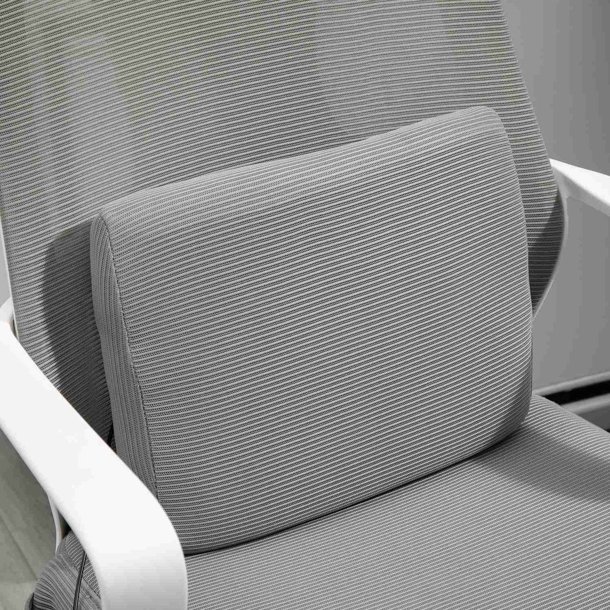 Gaming Chair, Office Chair With Massage Function, Swivel Chair, Ergonomic, Nylon, Gray, 62X60X114-122Cm