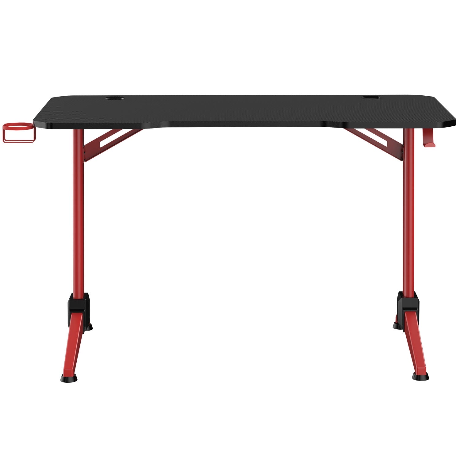 Gaming Desk 120x60 cm with RGB Lighting, Black/Red
