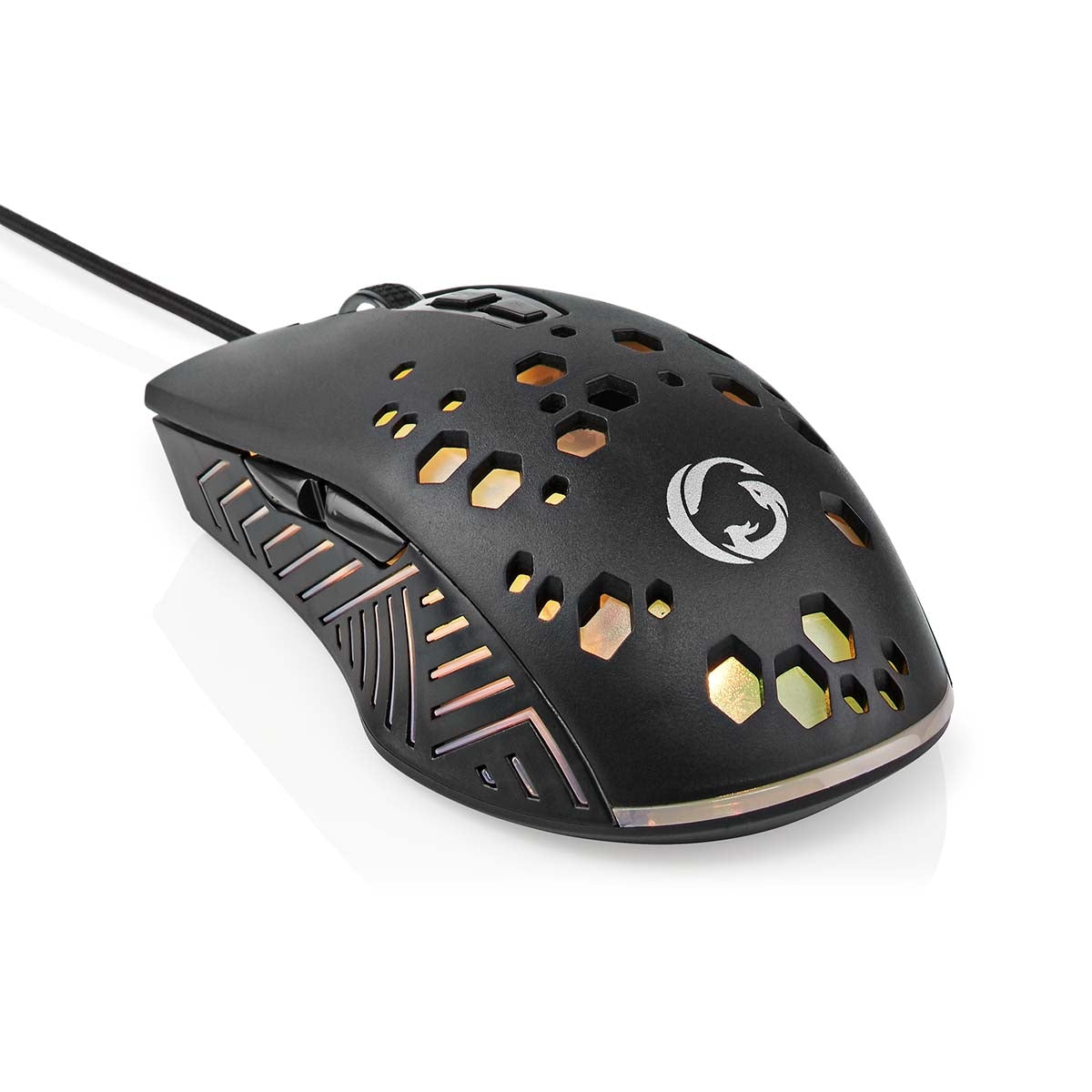 Gaming Mouse | Wire bound | 800 / 1200 / 2400 / 3200 / 4800 / 7200 dpi | Adjustable DPI | Number of buttons: 7 | Programmable buttons | Right-handed | 1.50 m | RGB