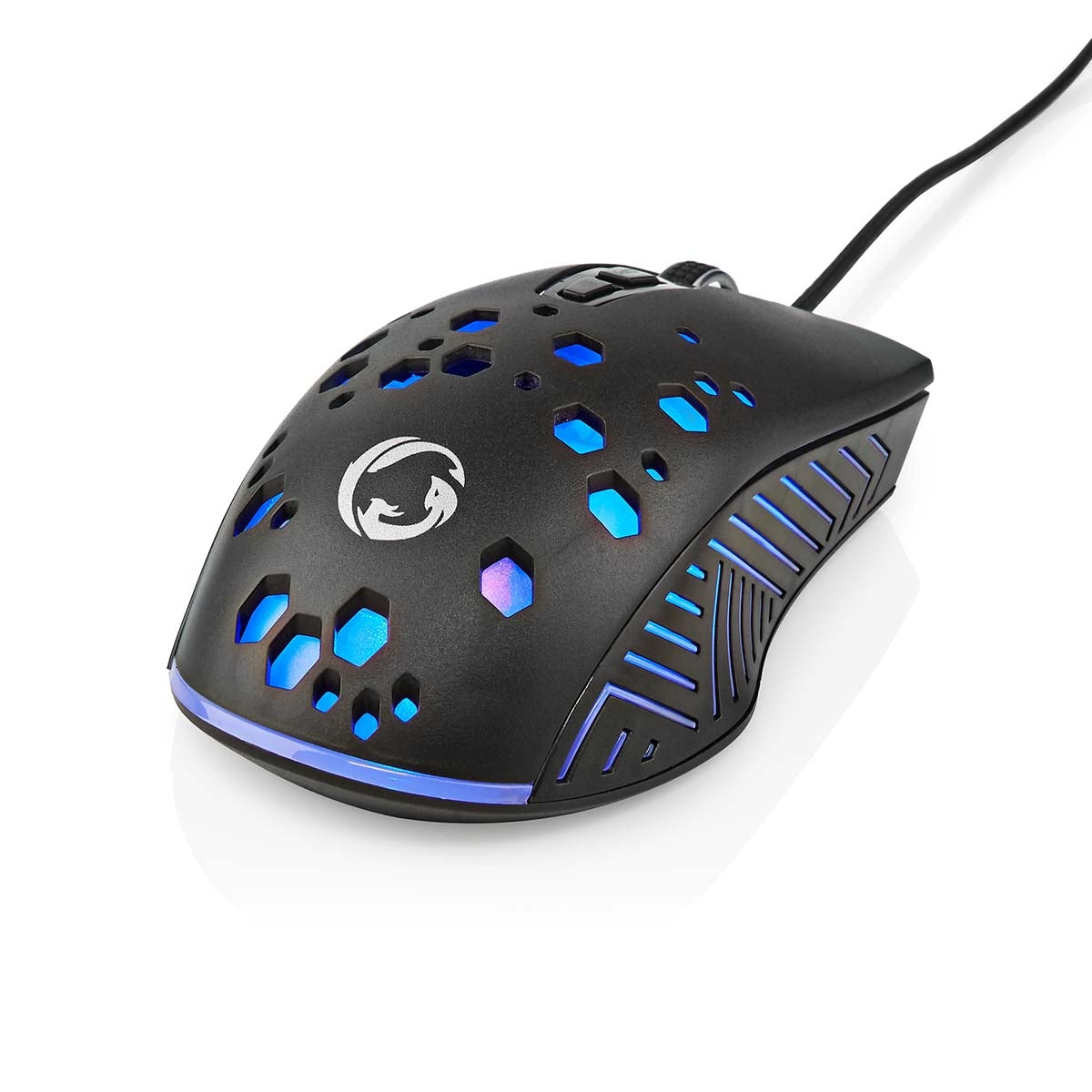 Gaming Mouse | Wire bound | 800 / 1200 / 2400 / 3200 / 4800 / 7200 dpi | Adjustable DPI | Number of buttons: 7 | Programmable buttons | Right-handed | 1.50 m | RGB