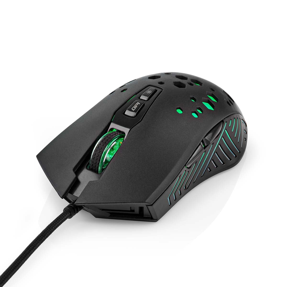 Gaming Mouse | Wire bound | 800 / 1200 / 2400 / 3200 / 4800 / 7200 dpi | Adjustable DPI | Number of buttons: 7 | Programmable buttons | Right-handed | 1.50 m | RGB
