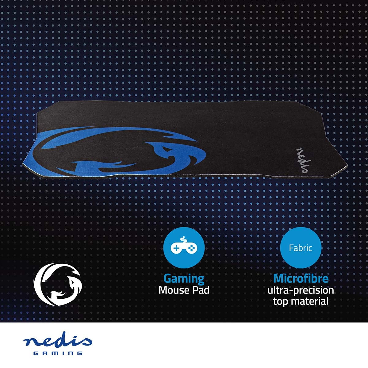 Gaming mouse pad | Rubber / Microfiber | Black