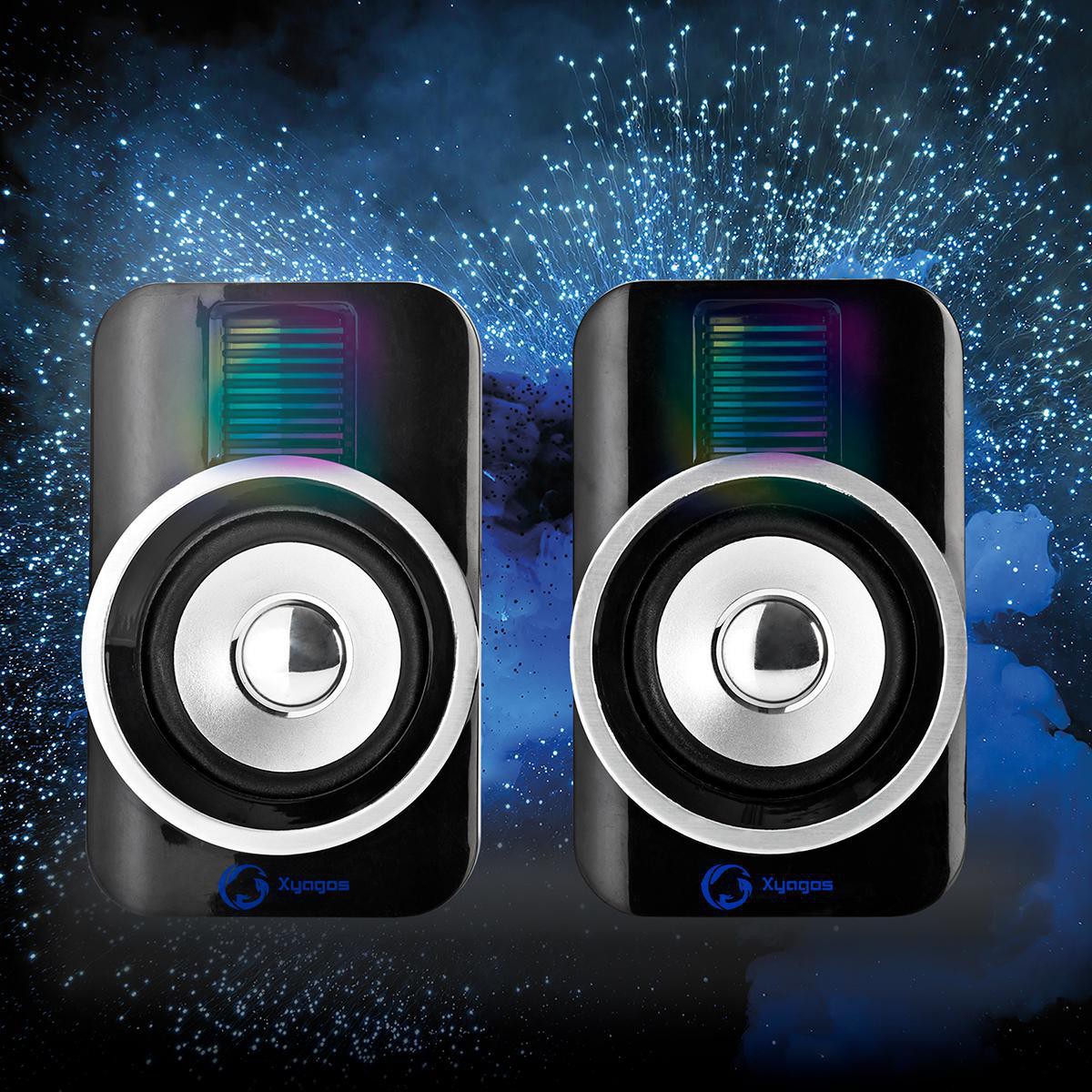 Gaming speakers | Speaker channels: 2.0 | USB Power | 3.5 mm Male | 30 W| RGB | Volume control
