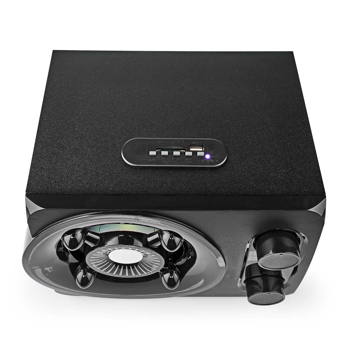 Gaming speakers | Speaker channels: 2.1 | Power adapter | 3.5 mm Male | 75 W| LEDs | Volume control