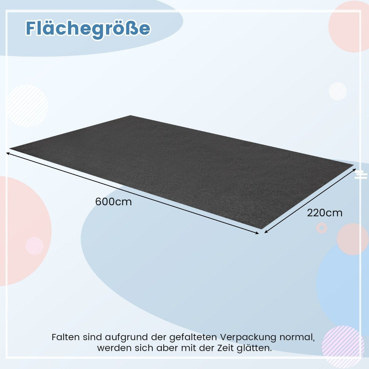 Garage Floor Mat 600x220cm, Oil Absorbent & Waterproof
