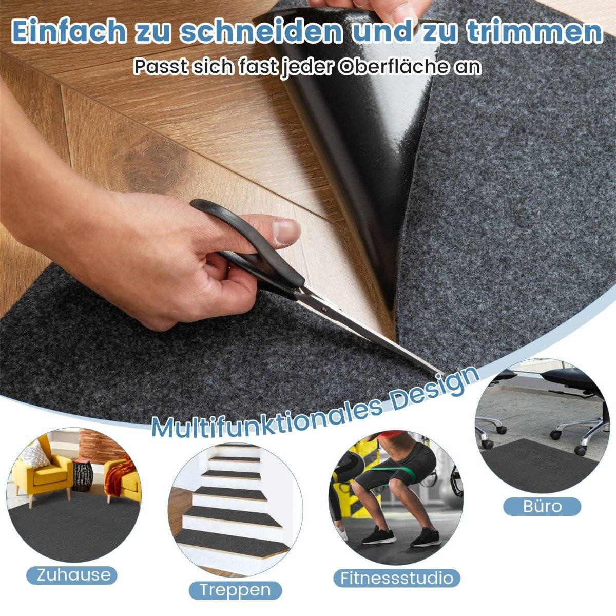 Garage Floor Mat 800x220 cm – Oil Absorbent, Non-Slip, Waterproof