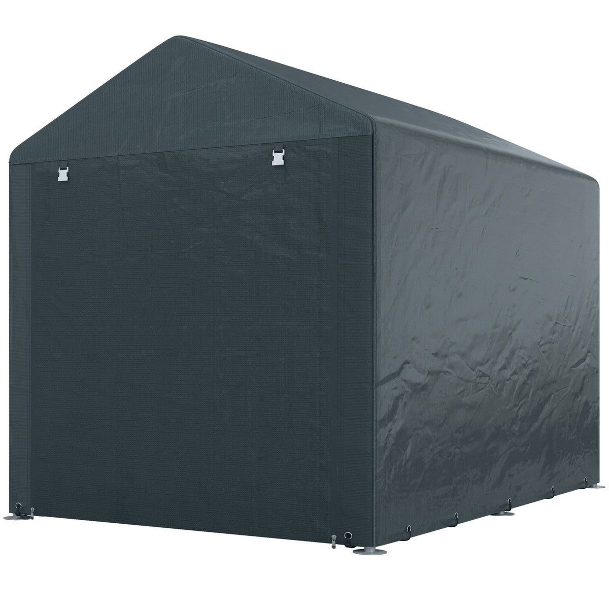 Garage tent, 1.6 x 2.18 x 1.72 m storage tent with UV protection, zip door, water-repellent film garage for garden tools