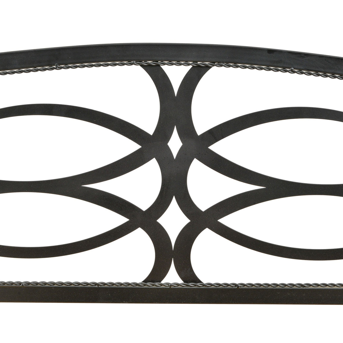 Garden Bench 2-Seater Bench Made Of Wood And Metal, Park Bench Up To 220 Kg, Patio Bench With Backrest, Solid Wood, 127X52X88Cm