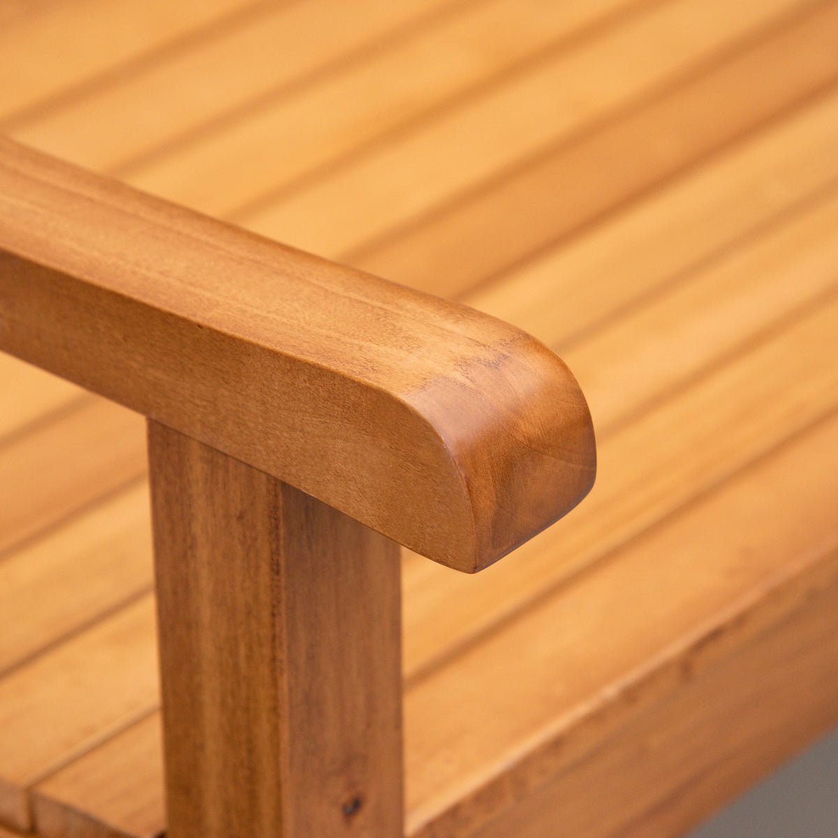 Garden Bench 2-Seater Poplar Wood Backrest Natural 250Kg Patio Garden