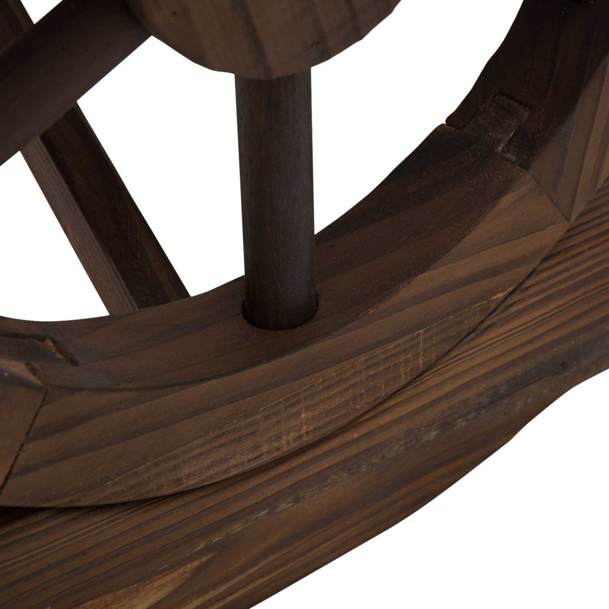 Garden Bench Wood Weatherproof Bench Garden Furniture Rustic Bench Natural 98 X 50 X 39.5 Cm