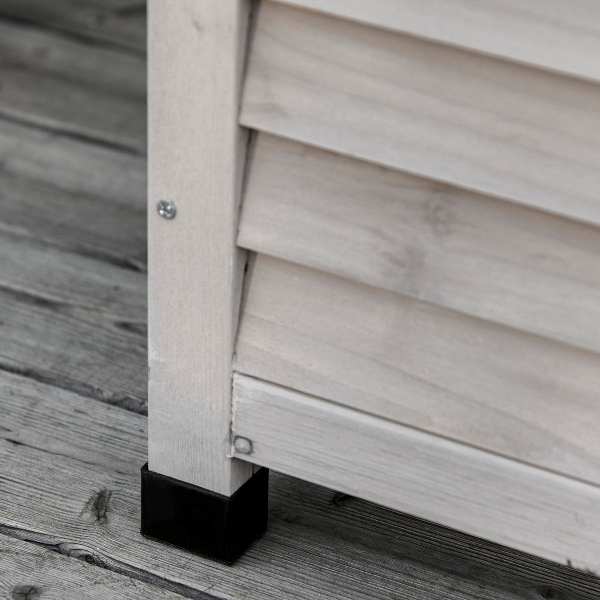 Garden Cabinet, Tool Shed, Water-Resistant Fir Wood, Durable, Large Space, 127 X 56 X 60 Cm, Grey
