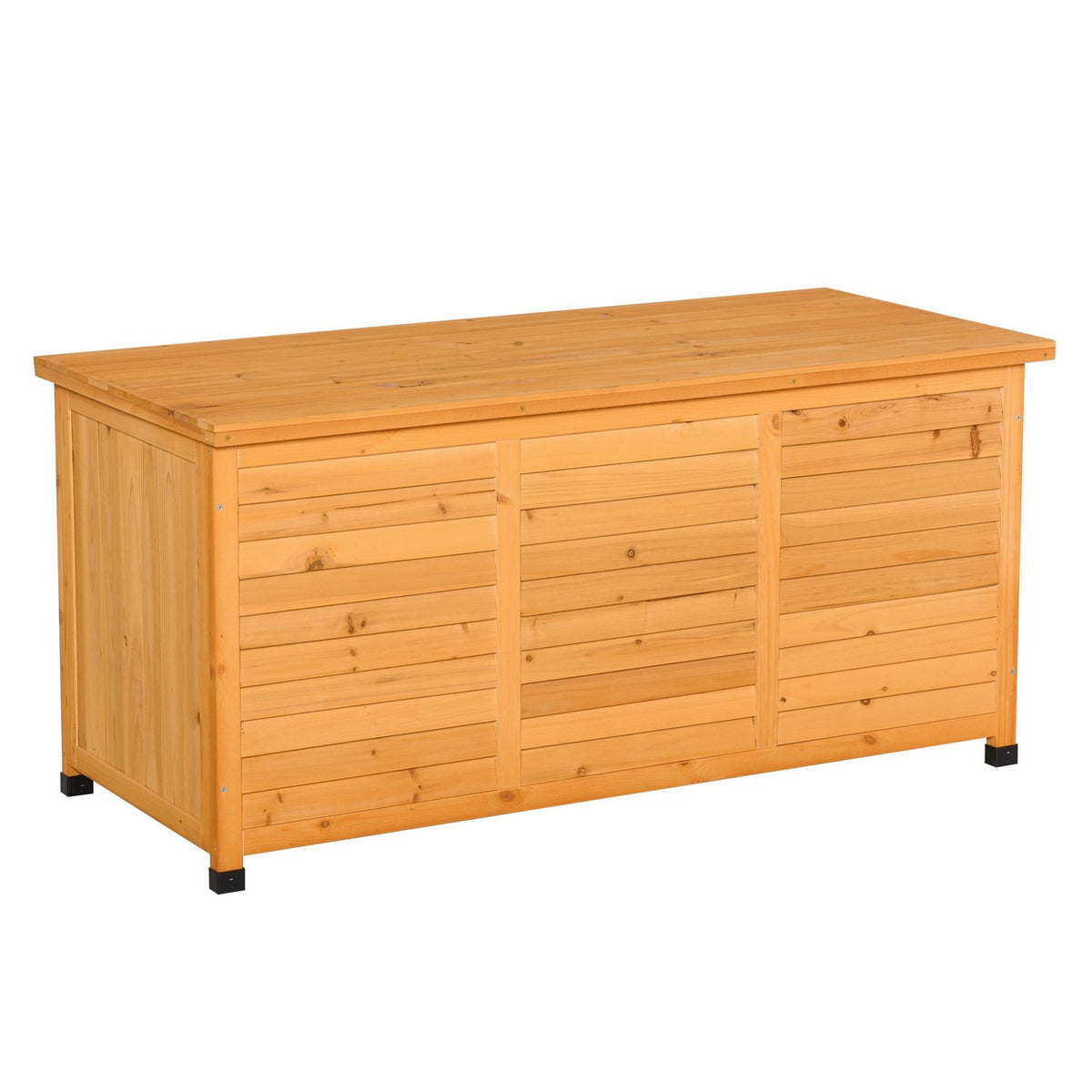 Garden Cabinet, Tool Shed, Water-Resistant Fir Wood, Durable, Large Space, 127 X 56 X 60 Cm, Yellow