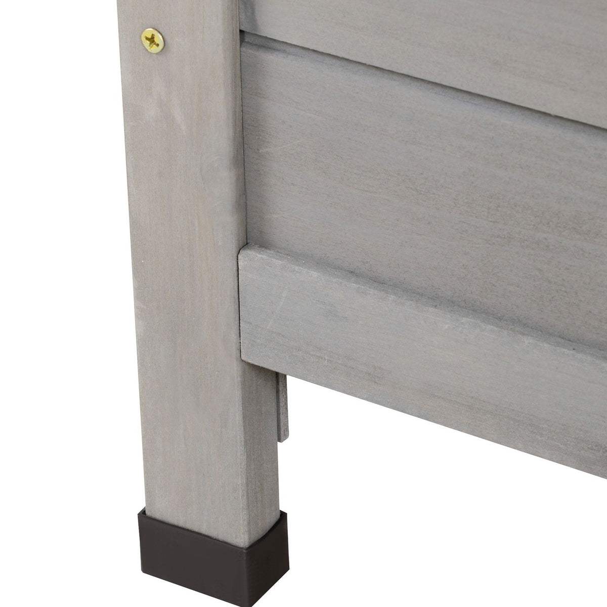 Garden Cupboard Wooden Tool Shed Tool Shed Tool Cupboard Wooden Hut Pent Roof Bitumen Cardboard Slatted Doors Gray 87 X 46.5 X 96.5 Cm