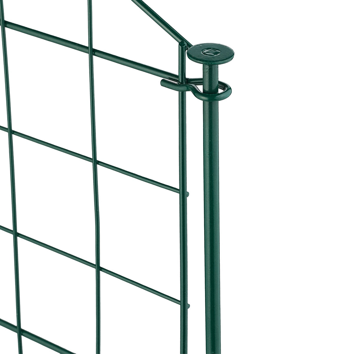 Garden Fence, 5 Arched Panels, Metal Border