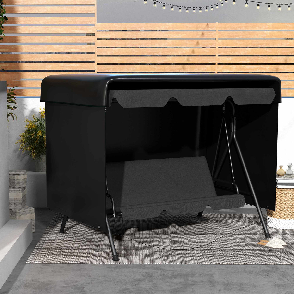 Garden Furniture Cover, PE, Waterproof, 215x155x150 cm