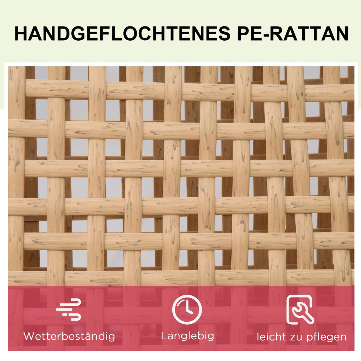 Garden Furniture Sun Lounger Garden Lounger With Cushions 3-Level Adjustable Rattan Lounger Steel Natural 65 X 200 X 31 Cm