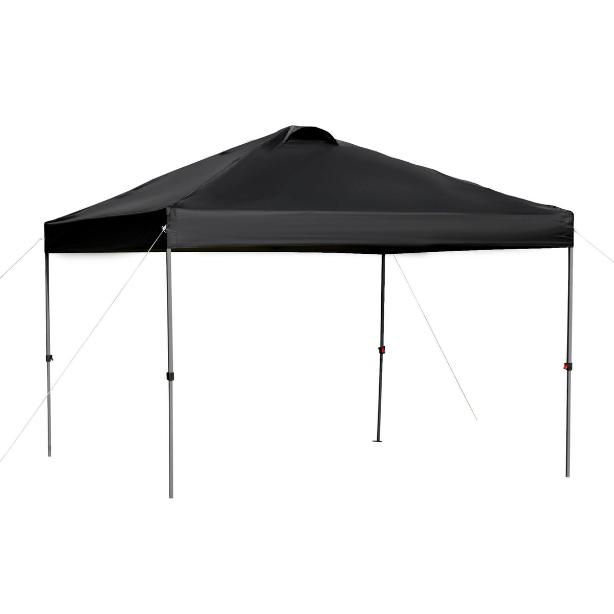 Garden Gazebo 2.95X2.95M Folding Gazebo Pop-Up With Pegs & Guy Ropes, Oxford Fabric, Uv Protection, Black