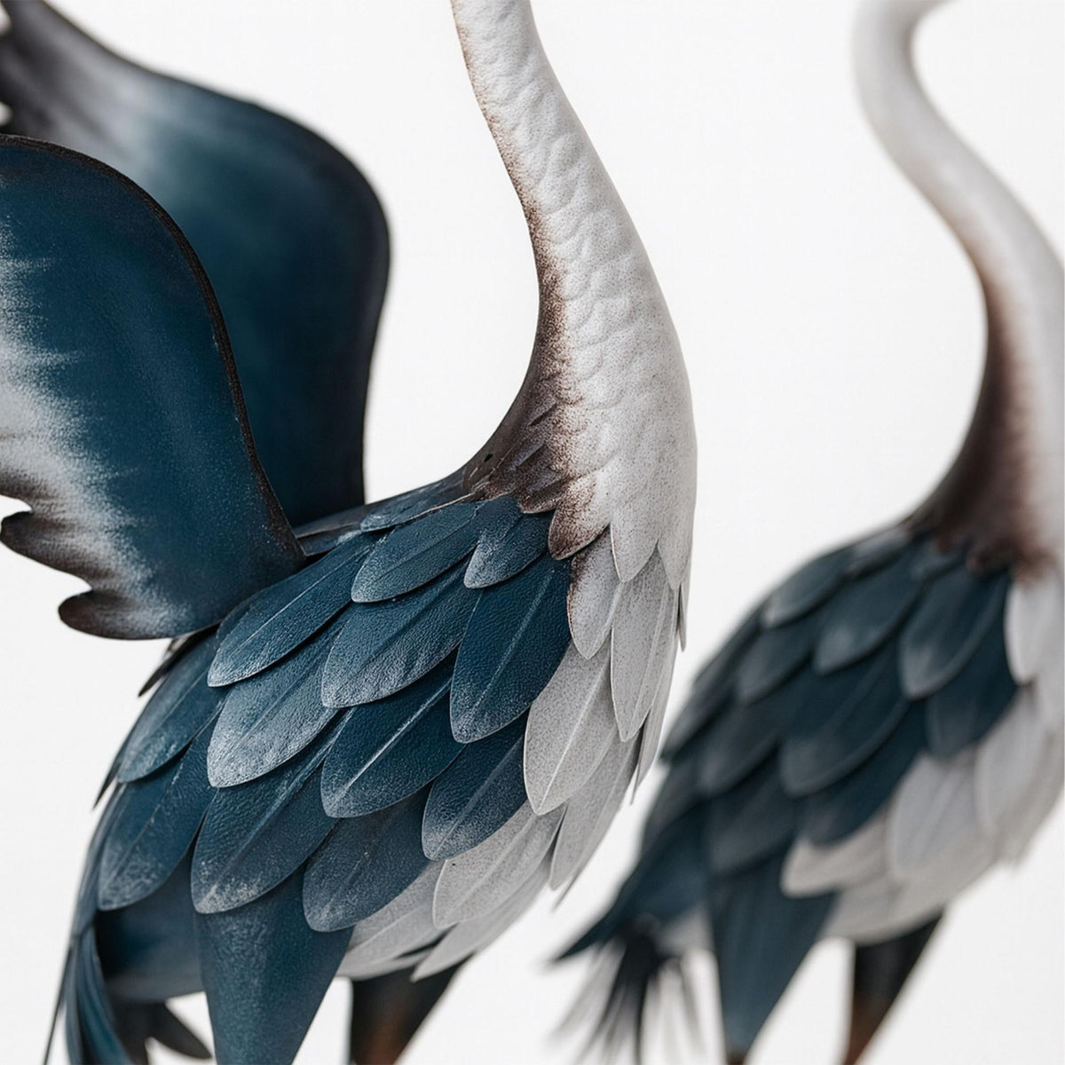 Garden Heron Décor Figures, Set of 2 Iron Statues
