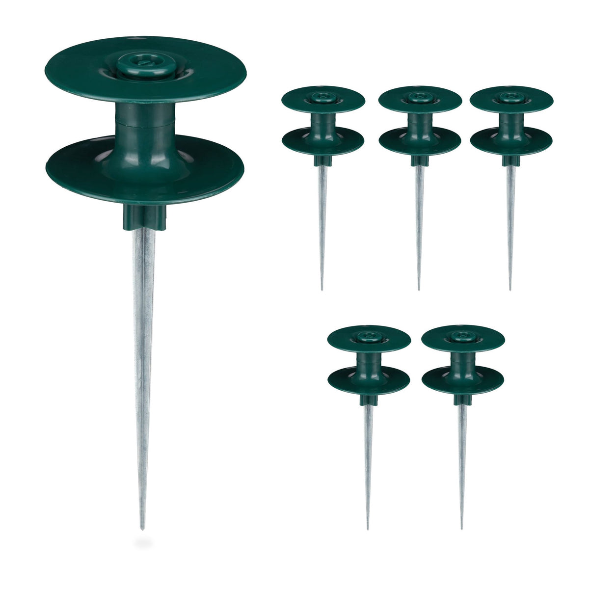 Garden Hose Guides with Metal Ground Spikes, 6-Pack