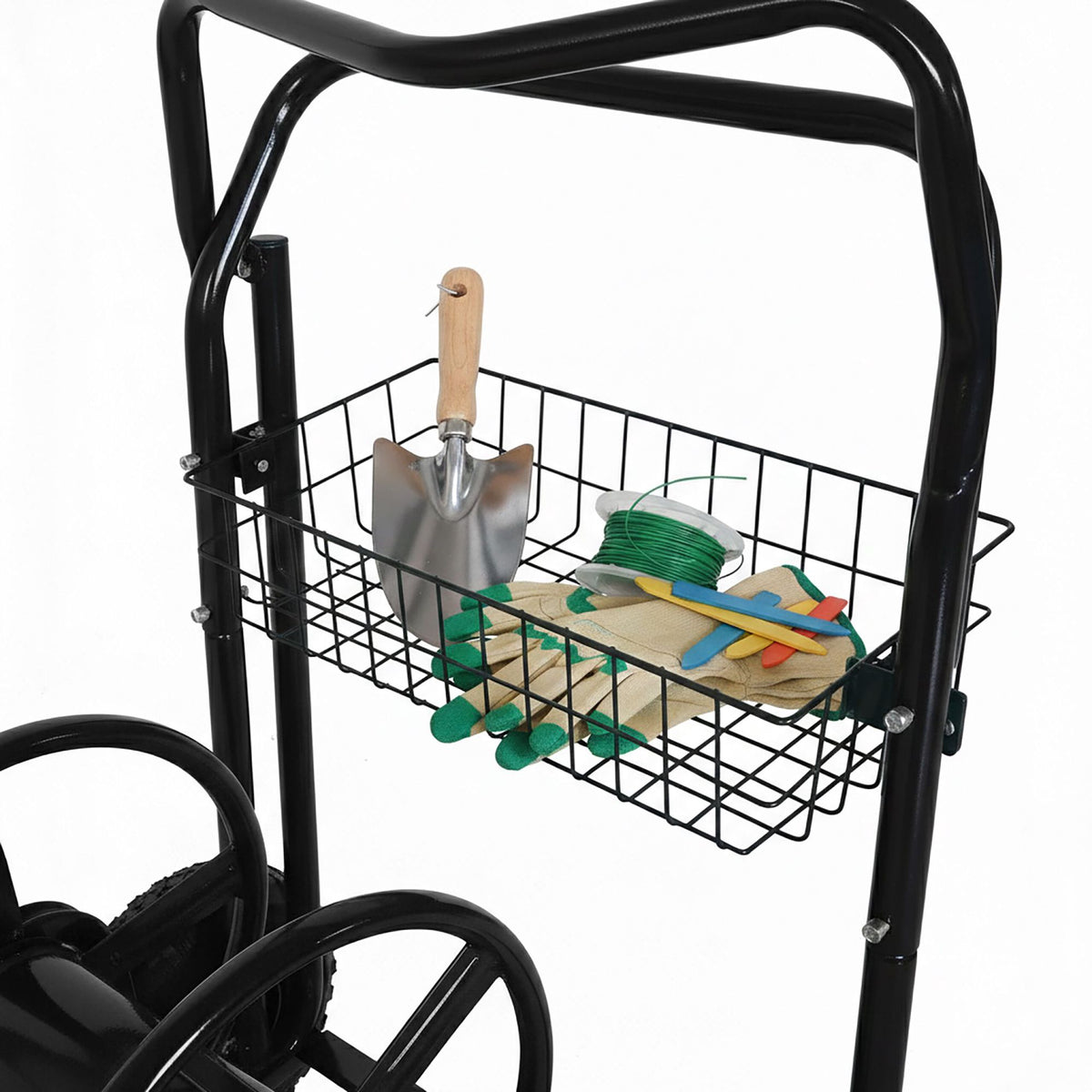 Garden Hose Trolley with 60m Reel and Wheels