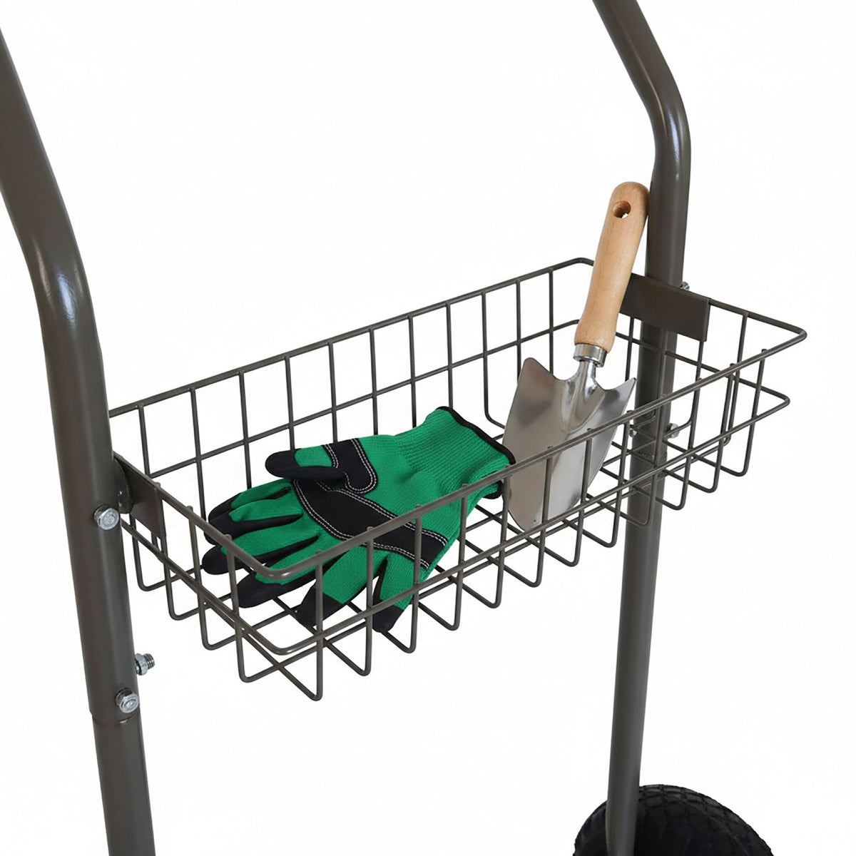 Garden Hose Trolley with Reel and Wheels, 60m Capacity