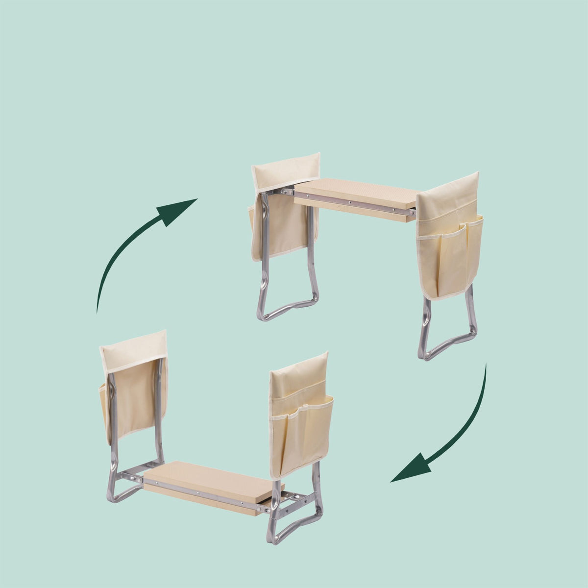 Garden Kneeler Seat with Pockets – Foldable & Padded