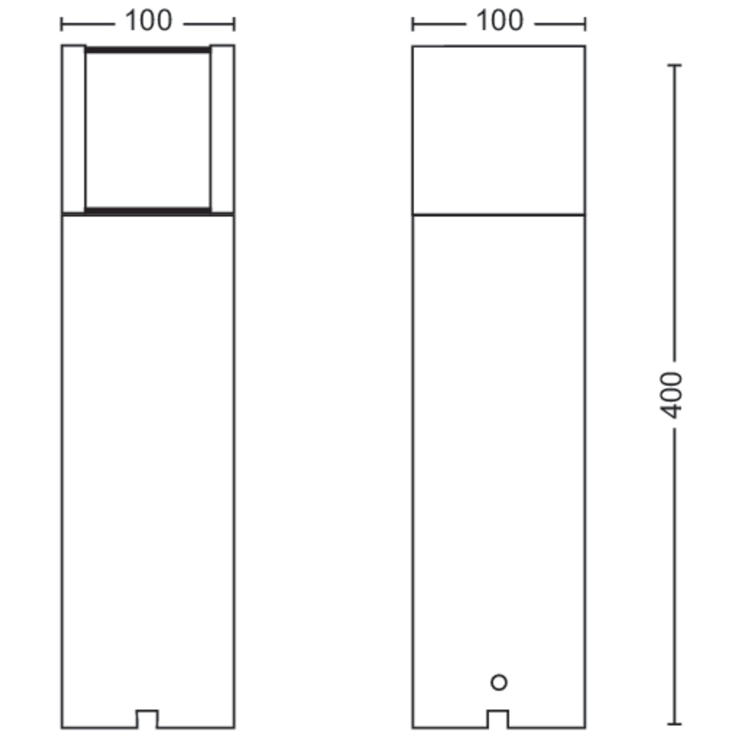 GardenLink Arbor Pedestal Warm White Anthracite